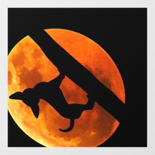 Chihuahua Dog Silhouette Moon chiwawa lover Classi Wall Decal