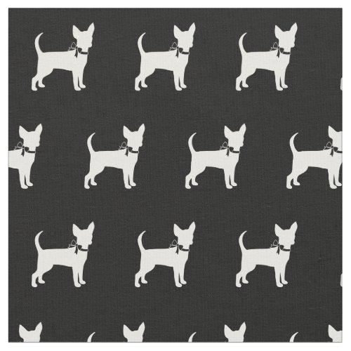 Chihuahua Dog Silhouette Pet Fabric