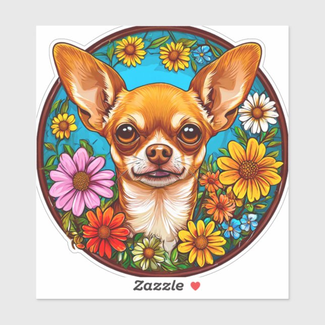 Chihuahua dog sticker (Sheet)