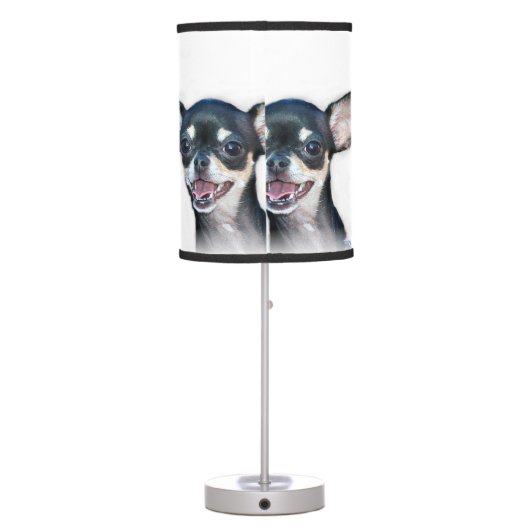 Chihuahua dog table lamp (Back)