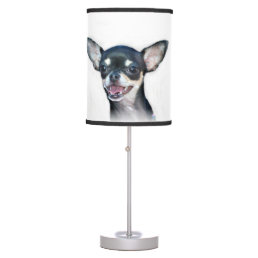 Chihuahua dog table lamp
