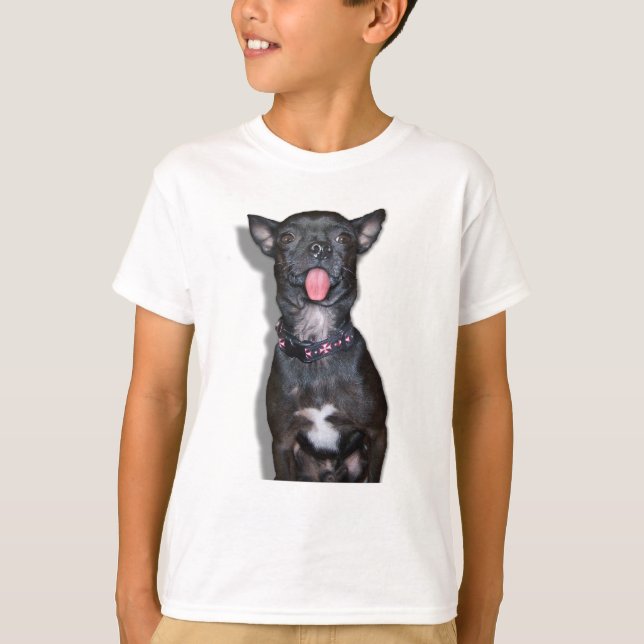 Chihuahua Dog Tongue T-Shirt (Front)