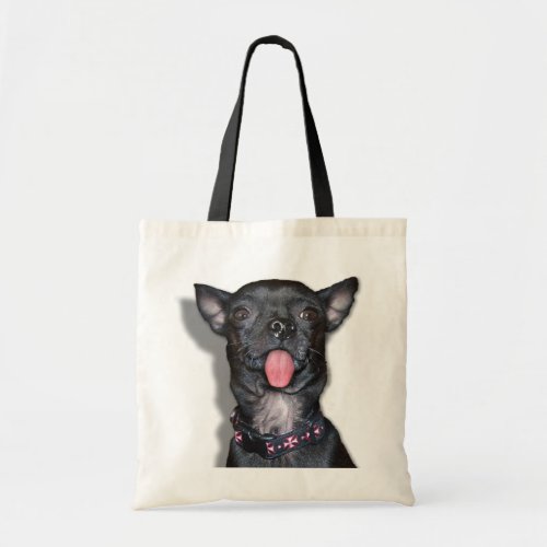 Chihuahua Dog Tongue Tote Bag