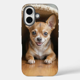Chihuahua Dog Under a Rug iPhone 16 Case