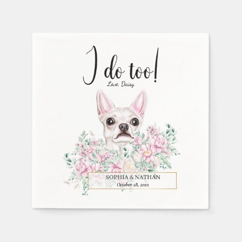 Chihuahua Dog Wedding Cocktail Napkins