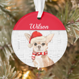 Details about   Chihuahua Merry Christmas Circle Ornament 