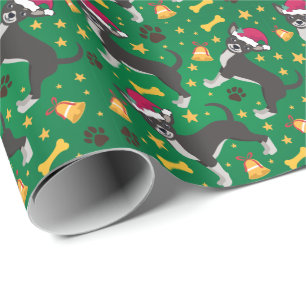 Chihuahua Dog With Santa Hat Christmas Wrapping Paper