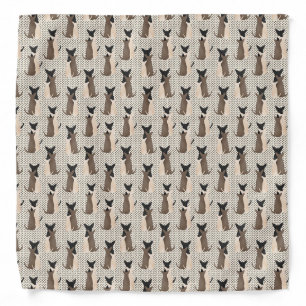 Chihuahua Dogs with Hearts Bandana