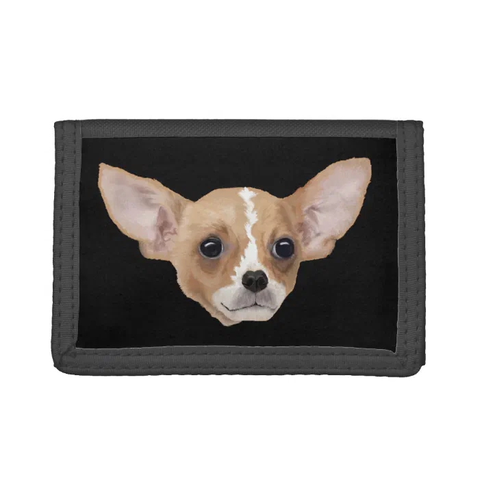 Chihuahua Drawing Trifold Wallet Zazzle Com