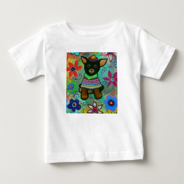 Chihuahua El Perrito By Prisarts Baby T-Shirt (Front)