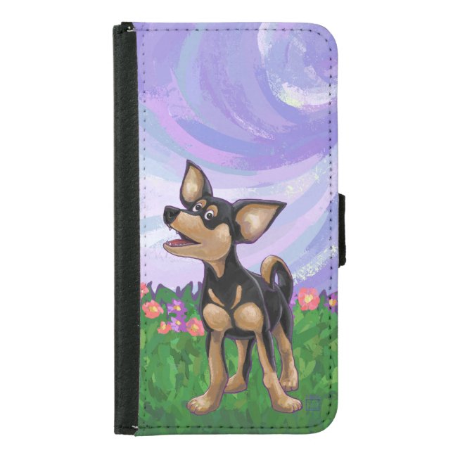 Chihuahua Electronics Samsung Galaxy Wallet Case (Front)