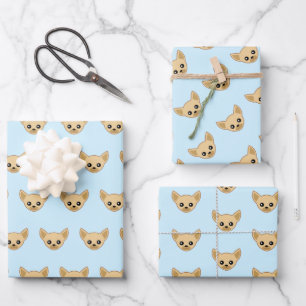 Chihuahua Face Wrapping Paper Sheets