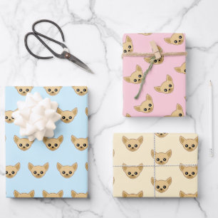 Chihuahua Face Wrapping Paper Sheets
