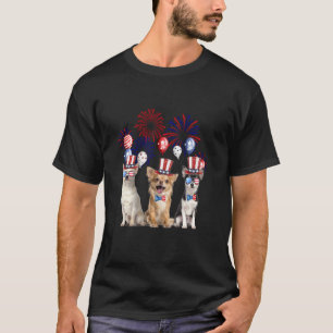 Chihuahua Firework Sunglasses America Dog 4th Of J T-Shirt