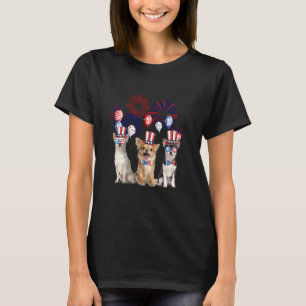Chihuahua Firework Sunglasses America Dog 4th Of J T-Shirt