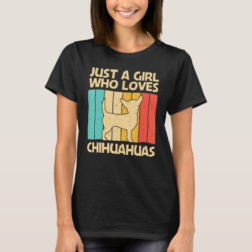 Chihuahua For Girls Kids Pet Owner Dog Chiwawa T_Shirt