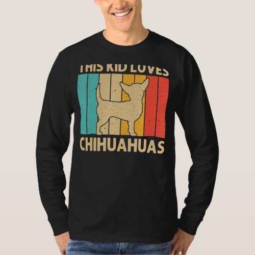 Chihuahua For Kids Boys Pet Owner Dog  Chiwawa T_Shirt
