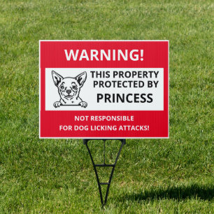 CHIHUAHUA Funny Beware of Dog Sign