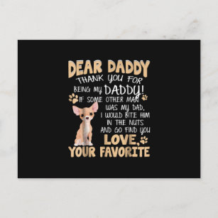 chihuahua  ,funny   chihuahua lovers gift announcement postcard
