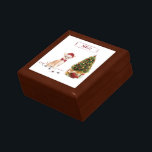 Chihuahua Funny Christmas Dog with Tree Gift Box<br><div class="desc">Decorated and filled with fun, this Christmas gift shows a small chihuahua all dolled up and ready to share the holiday spirit! It is such a cute breed but is feeling shy about the muddy paw prints it has left. That is perfect, however, to stop people and wish them a...</div>