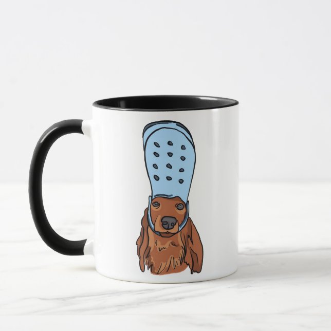 Chihuahua Funny Dog Meme Wearing Crock Mug (Left)