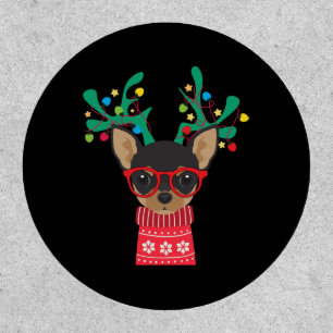 Chihuahua Funny Holiday Xmas Christmas Patch