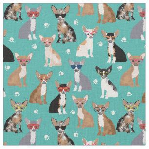 Chihuahua funny sunglasses dogs fabric