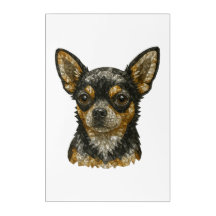 Chihuahua Gemstone Mosaic Art