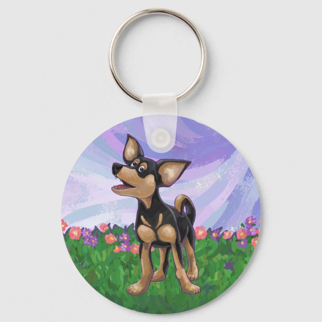 Chihuahua Gifts & Accessories Keychain (Front)