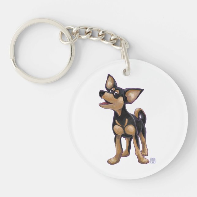Chihuahua Gifts & Accessories Keychain (Front)
