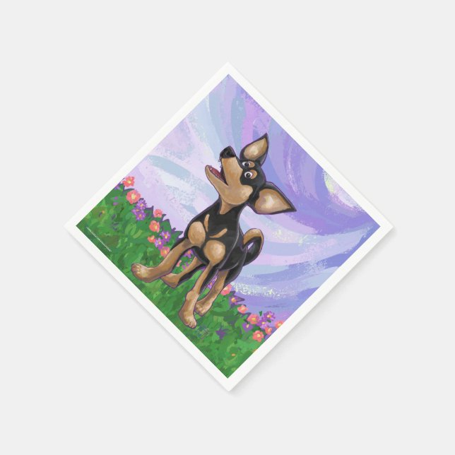 Chihuahua Gifts & Accessories Napkins (Corner)