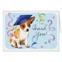 Chihuahua Graduate Card