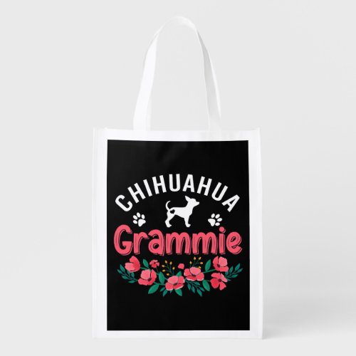Chihuahua Grammie Dog Gifts  Dog Lover  Grocery Bag