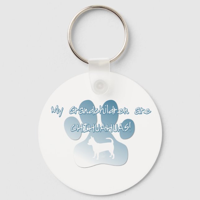 Chihuahua Grandchildren Keychain (Front)