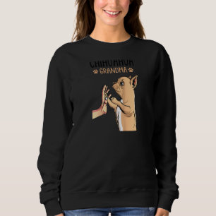 Chihuahua Grandma  Dog Mother´s Day Women Raglan Sweatshirt