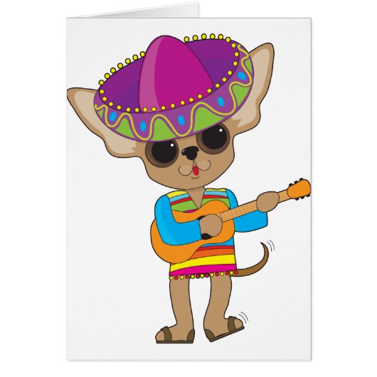 Chihuahua Guitar Cards (Front)