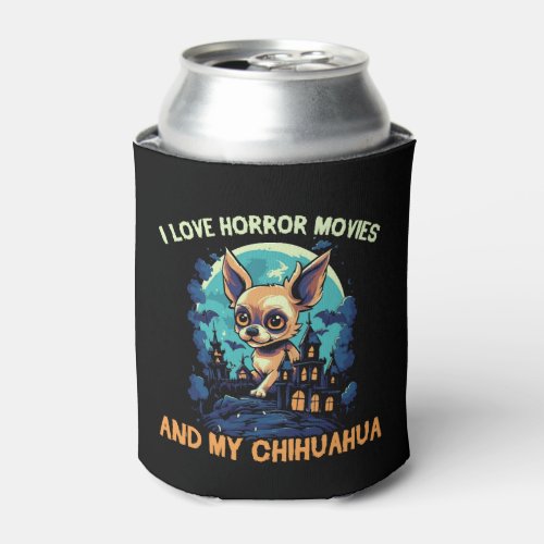 Chihuahua Halloween Puppy Trick Or Treat Dog Lover Can Cooler