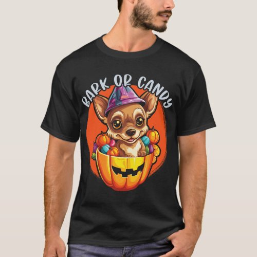 Chihuahua Halloween Puppy Trick Or Treat Spooky Do T_Shirt