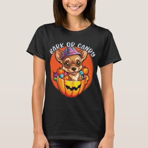 Chihuahua Halloween Puppy Trick Or Treat Spooky Do T_Shirt