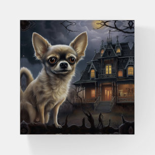 chihuahua Halloween Scary  Paperweight