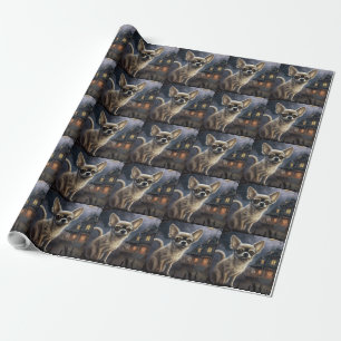 chihuahua Halloween Scary Wrapping Paper