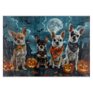 Chihuahua Halloween Spooky Cutting Board