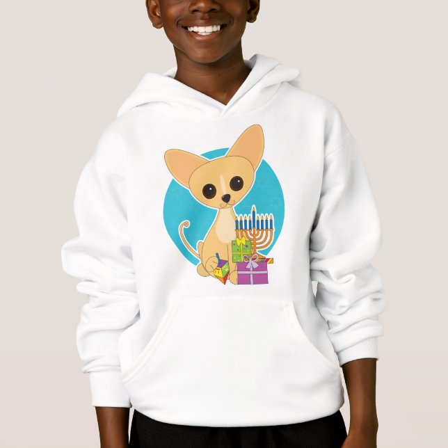 Chihuahua Hanukkah Hoodie (Front)