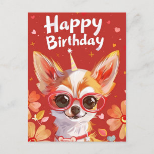 Chihuahua Happy Birthday Postcard