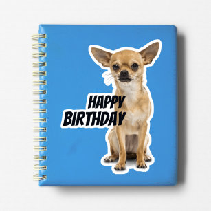 Chihuahua Happy Birthday Sticker