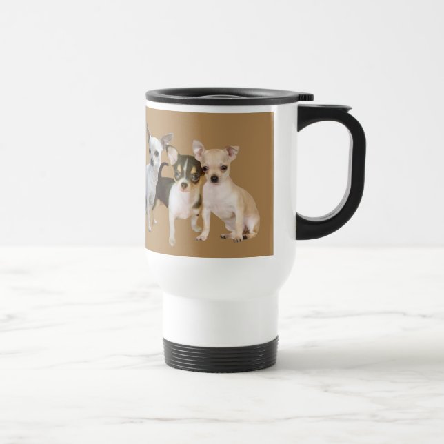 Chihuahua Happy Travel Mug (Right)