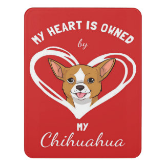 Chihuahua Heart_Dog Lover Door Sign