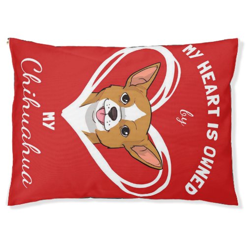 Chihuahua Heart_Dog Lover Pet Bed