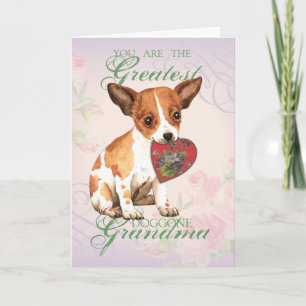 Chihuahua Heart Grandma Card