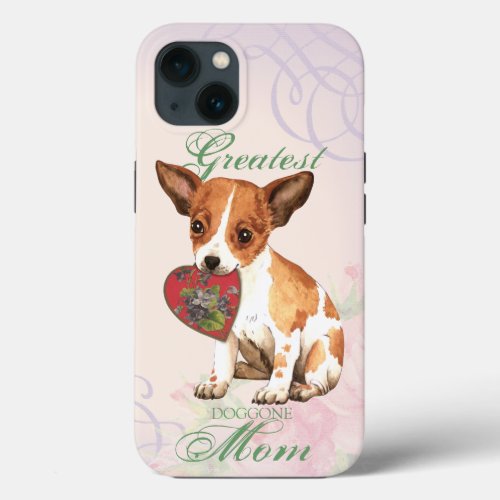 Chihuahua Heart Mom iPhone 13 Case